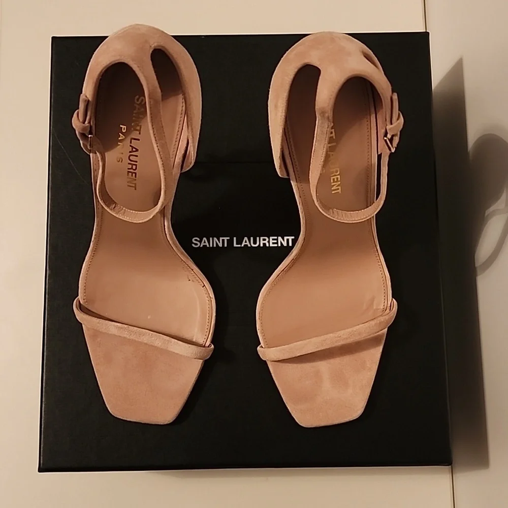 Saint Laurent Opyum Suede 110 YSL heels - Picture 3 of 10